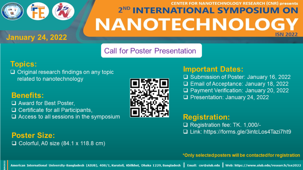 International Symposium on Nanotechnology (ISN2022)