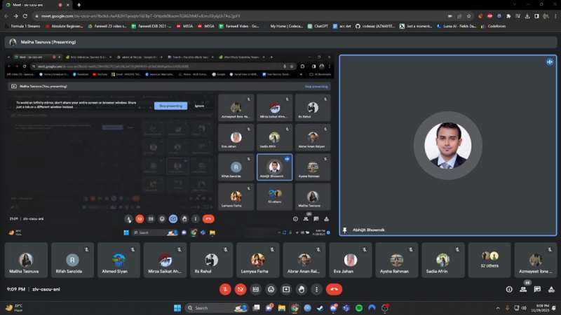 Workshop on Video Editing by AIUB Computer Club