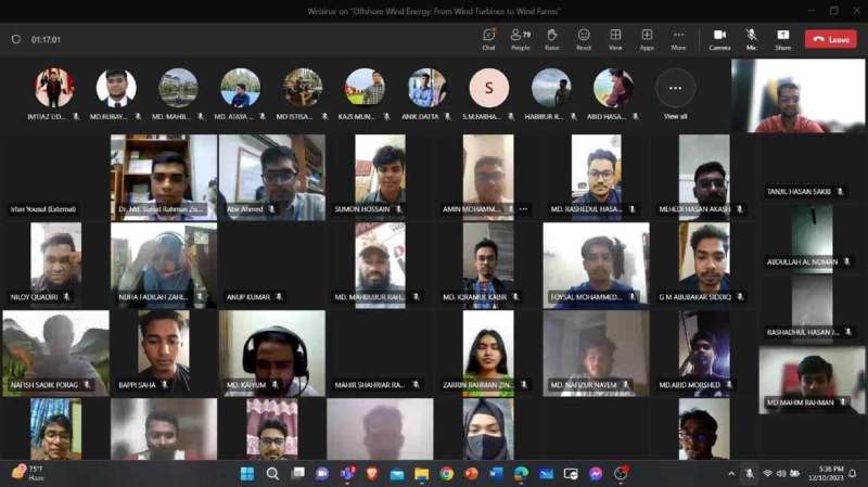 Webinar on “Offshore Wind Energy: From Wind Turbines to Wind Farms”.
