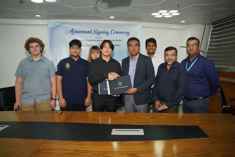 Agreement Signing Ceremony between Dr. Anwarul Abedin Institute of Innovation, AIUB and Amateur Experimental Rocketry Dhaka