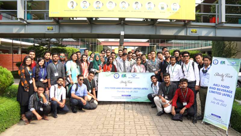 AIUB Students Visit Akij Food & Beverage Limited (AFBL)