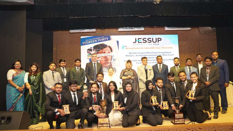 Final of 8th Bangladesh Qualifying Rounds of the Philip C. Jessup Int. Law Moot Court held at AIUB