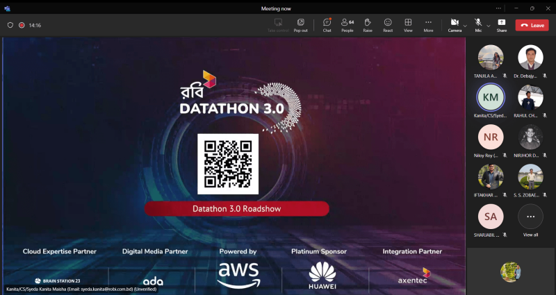 Workshop titled “AIUB: Time to Push the Boundaries of The Data World”