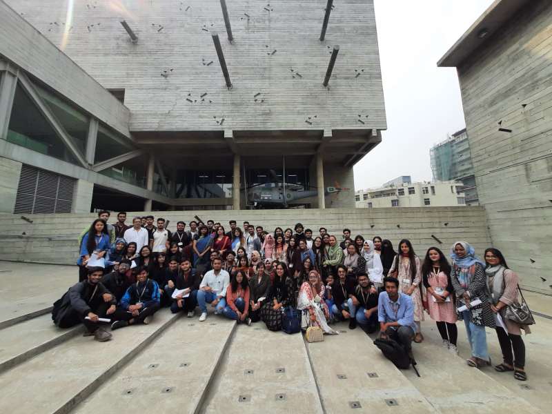 ARCHITECTURE STUDENTS VISIT THE LIBERATION WAR MUSEUM