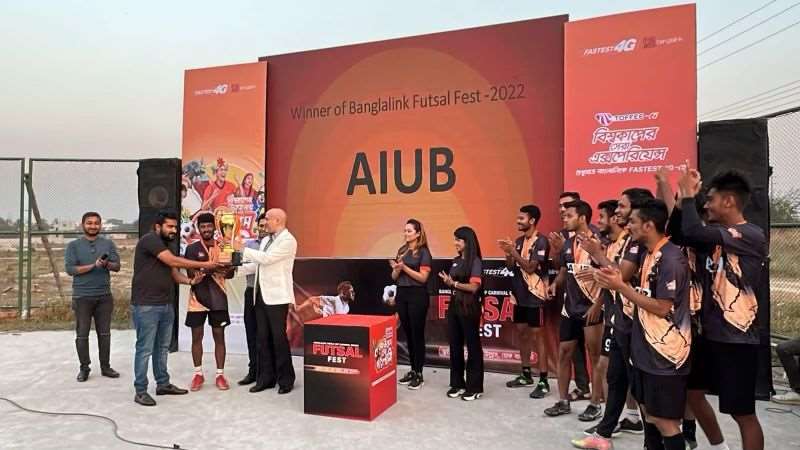 AIUB is the Champion of Banglalink World Cup Carnival Futsal Fest - 2022