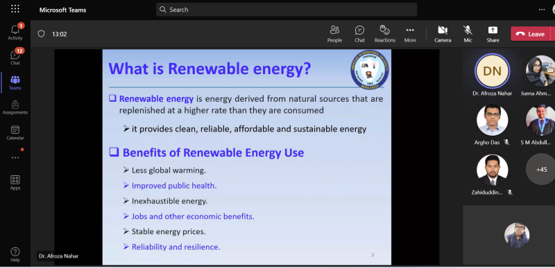 Lecture on “Computational Modeling for photovoltaic Thermal System (PV/T)”