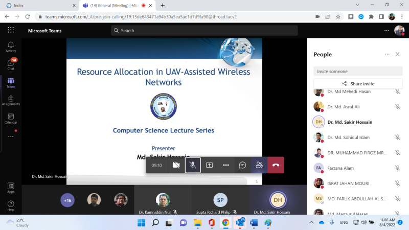 Lecture on “Resource Allocation in UAV Assisted Wireless Networks”