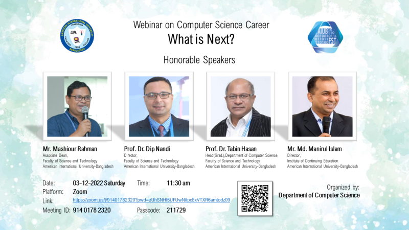 Webinar “Computer Science Career- What is Next?”
