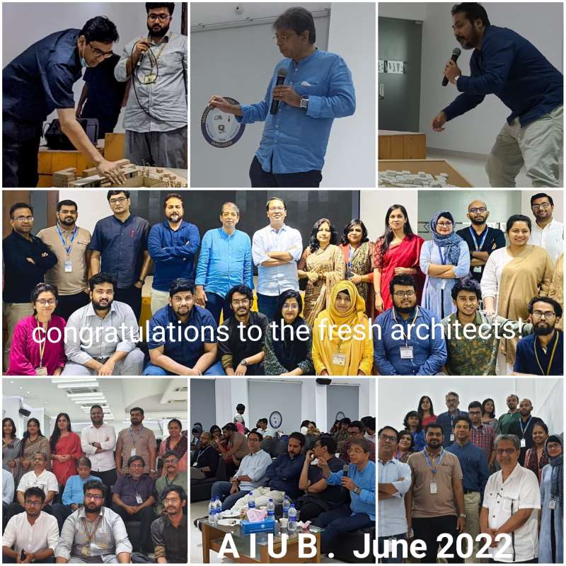 "DESIGN DIALOGUE" _ SUCCESSFUL COMPLETION OF THESIS JURY BY ARCHITECTURE STUDENTS