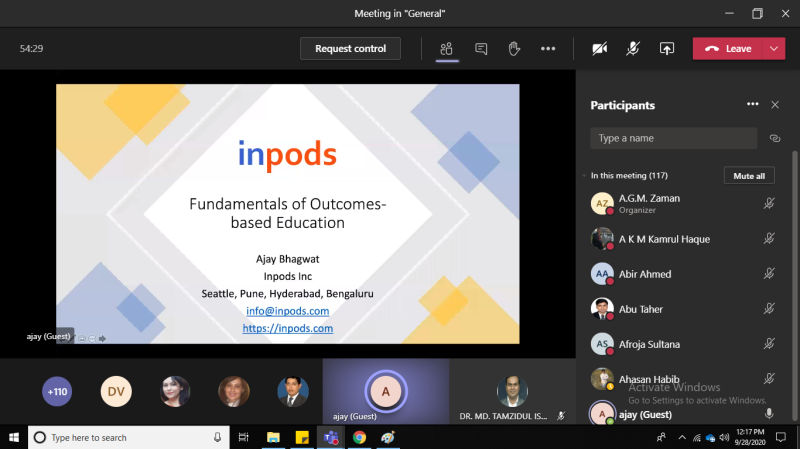 AIUB-IQAC organized a Three-Day Faculty Development Program on Outcome-Based Education (OBE)