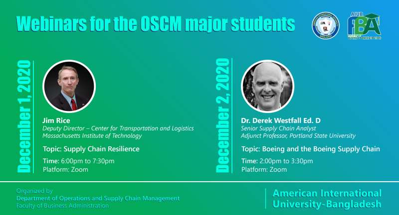 Webinars of the Department OSCM