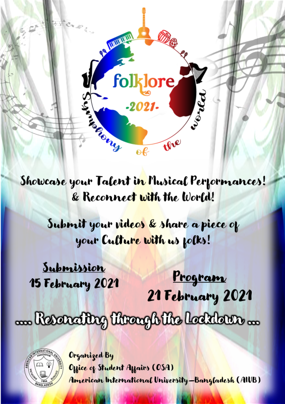 "Folklore 2021-Symphony of the World", organised by AIUB