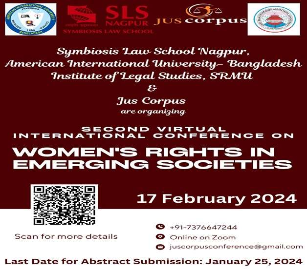 The Second Virtual International Conference on Women's Rights in Emerging Societies