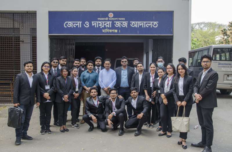 Law Students Visited District and Sessions Judge Court, Manikganj