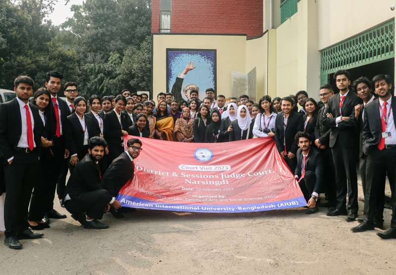 Law Students Visited District and Sessions Judge Court, Narsingdi