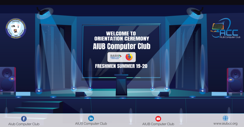 AIUB Computer Club (ACC) Organized Virtual Orientation of Summer 19-20