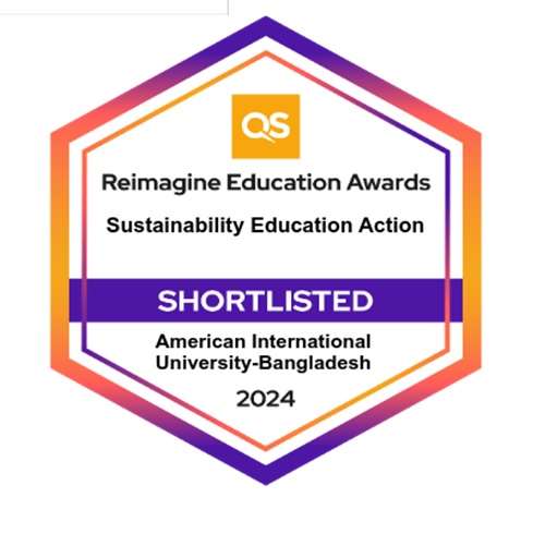 AIUB Earns QS Reimagine Education Shortlisted Badge for Sustainability Project