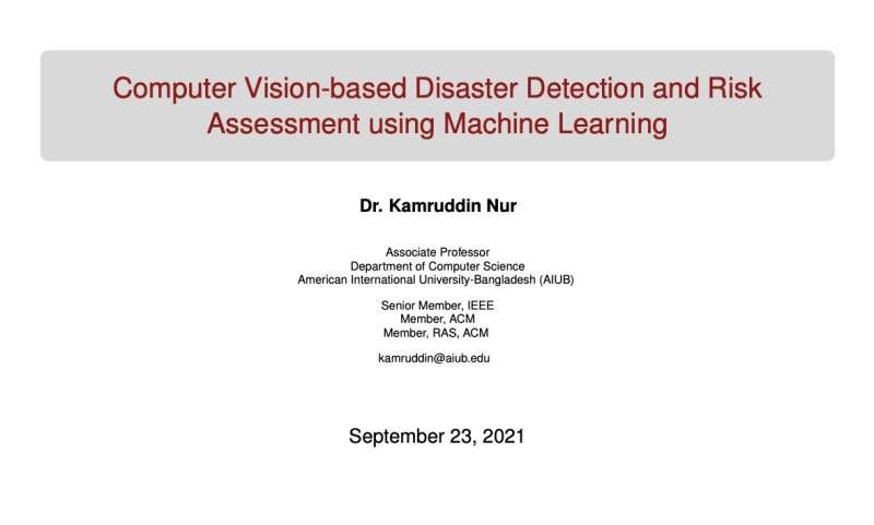 Lecture on Computer Vision-based Disaster Detection and Risk Assessment