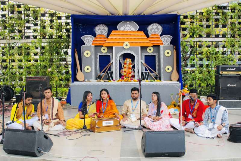 Saraswati Puja observed at AIUB