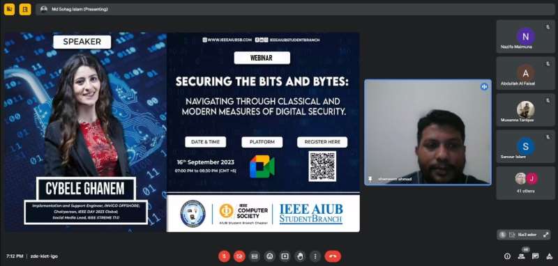 Webinar on “Securing the Bits and Bytes: Navigating through Classical and Modern Measures of Digital Security”