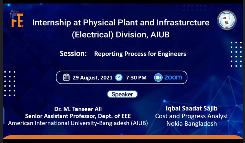 FACULTY OF ENGINEERING ORGANIZED A TECHNICAL SESSION TITLED “REPORTING PROCESS FOR ENGINEERS”