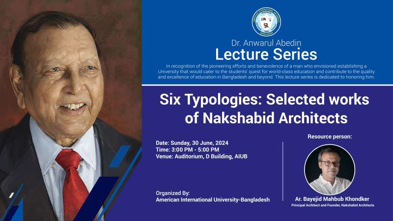 “SIX TYPOLOGIES: SELECTED WORKS OF NAKSHABID ARCHITECTS” Lecture hosted by Architecture Department 