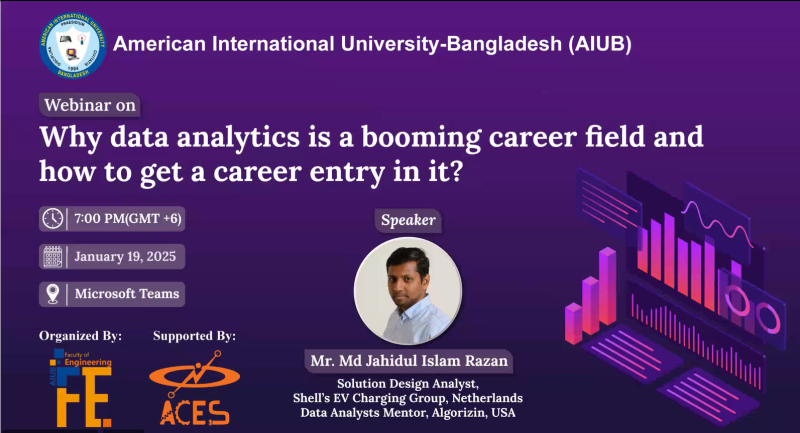 Webinar on Data Analytics career organized by ACES 