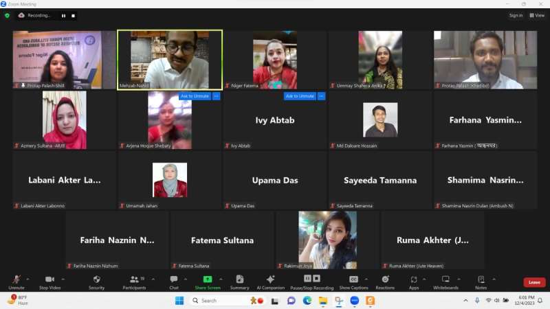 Workshop on “Prospects of the local products for Micro, Small & Medium Enterprises in Bangladesh”