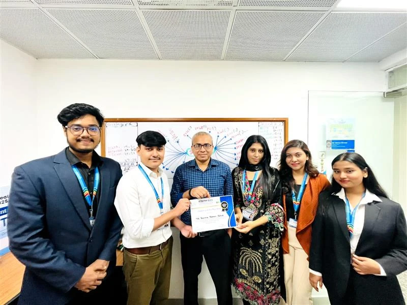 AIUB Students Won Best Paper Award at ICEBTM hosted by IUB