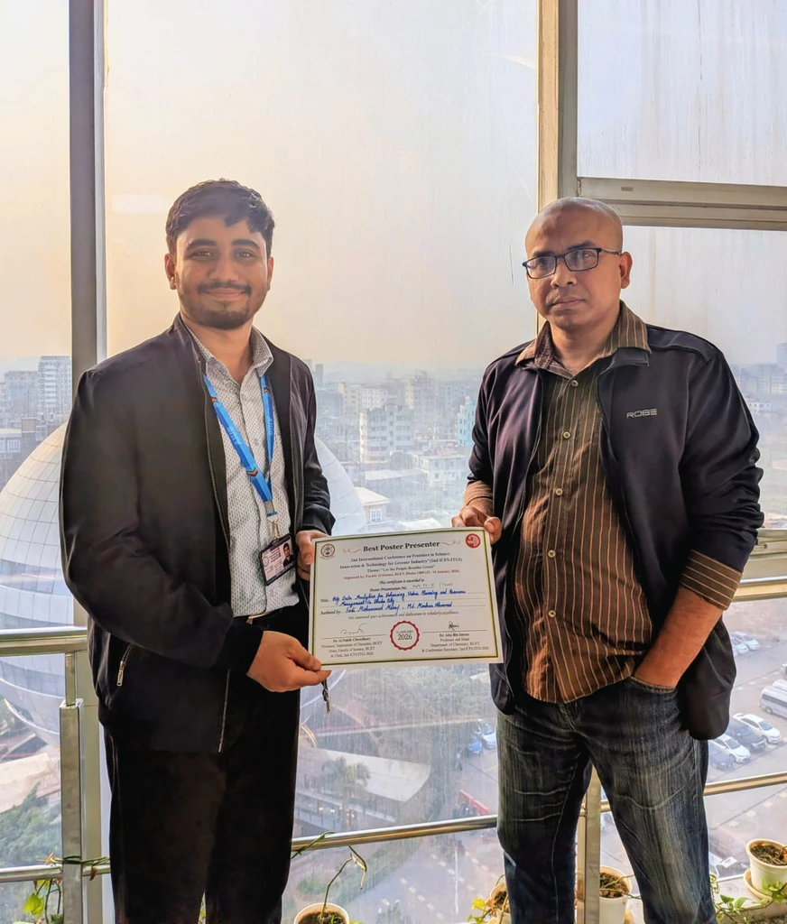 AIUB Student Achieved Distinction at 2nd ICFS: ITGI Conference with Best Poster Presenter Award