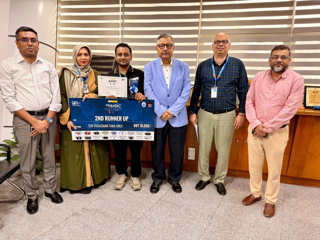 AIUB FBA Student Achieves 2nd Runner-up Position at the International Market Research Challenge 2025 