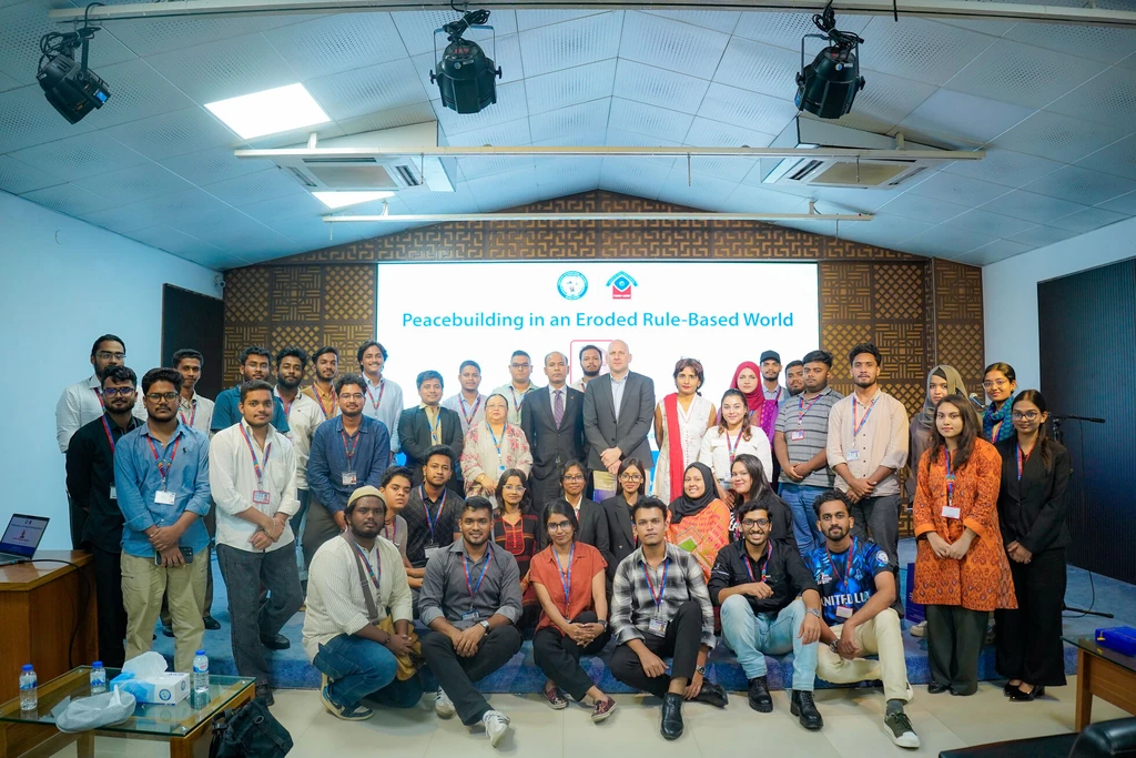 AIUB Department of Law Hosts Lecture on “Peacebuilding in an Eroded Rule-Based World”