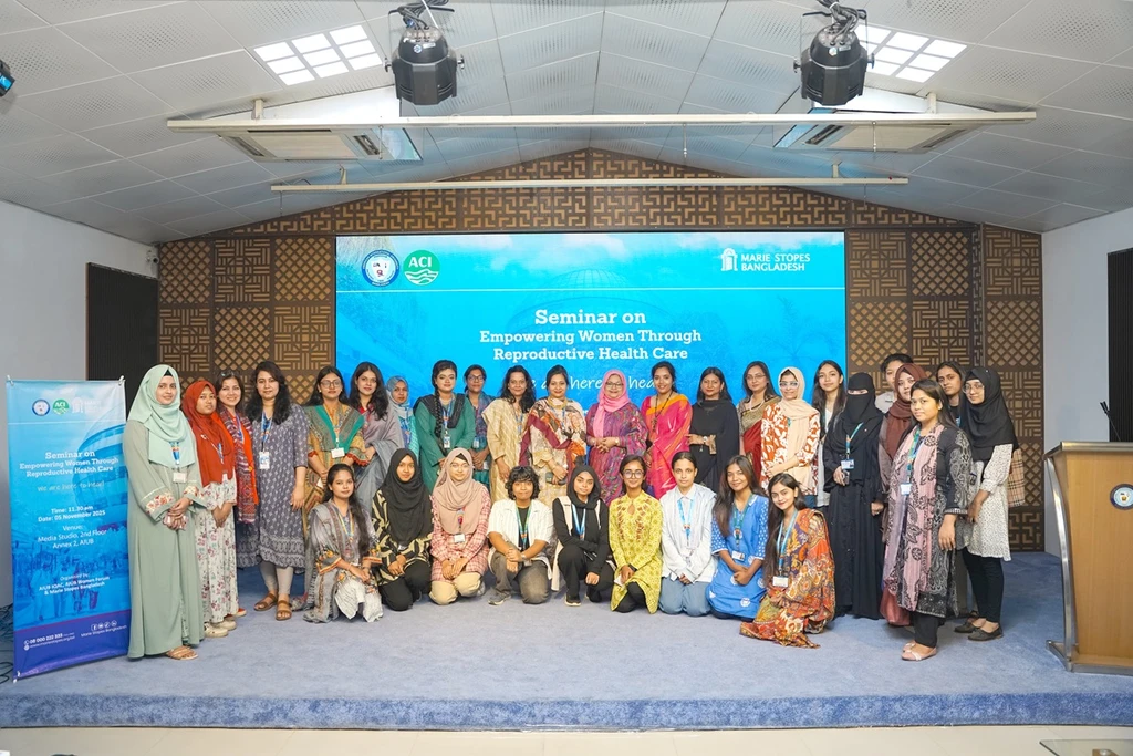 AIUB Hosts Seminar on “Empowering Women Through Reproductive Healthcare” to Raise Awareness and Break Taboos