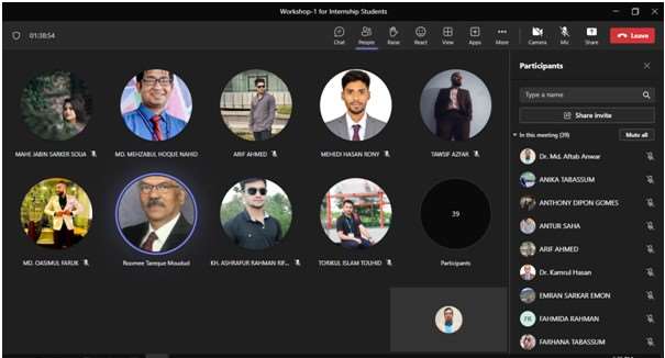 Workshop for Internship Students of the Faculty of Business Administration