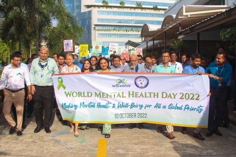 World Mental Health Day 2022 celebration and introducing wEvolve at AIUB