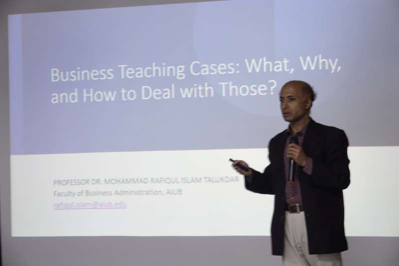 Workshop on Case-based Pedagogy organized by FBA and HR of AIUB