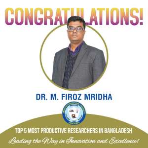 Congratulations to Dr. Muhammad Firoz Mridha